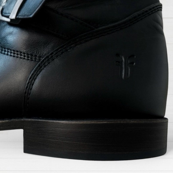 Frye. Black Leather. Double Buckle Straps.
Shirley Boots. Women 5.5. - Picture 5 of 5